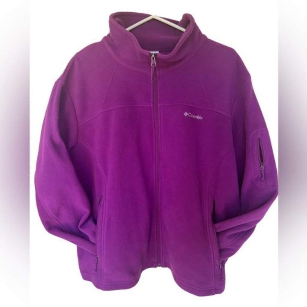 Columbia fleece jacket magenta